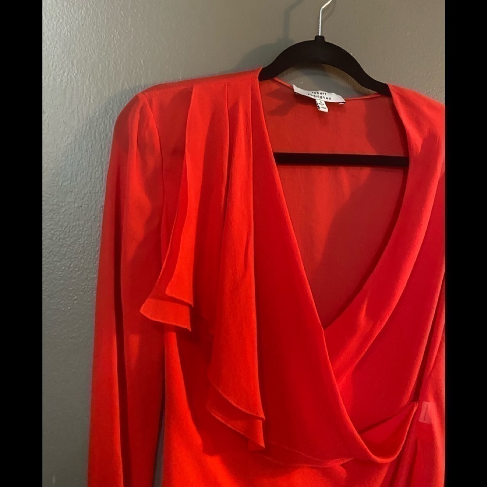Roberto Rodriquez silk sheer Blouse , Xsmall - Picture 3 of 6